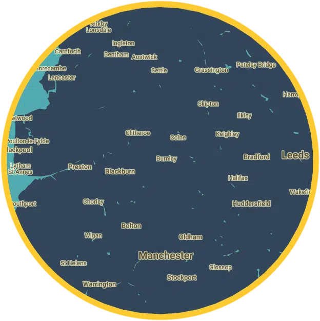 Manyclean - Pressure washing service area map