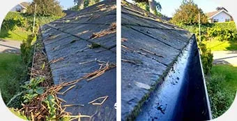 Gutter cleaning service in Earby, Lancashire.