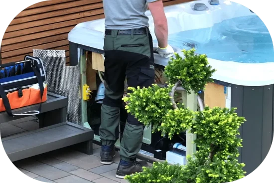 Hot tub and spa cleaning service in Egerton 